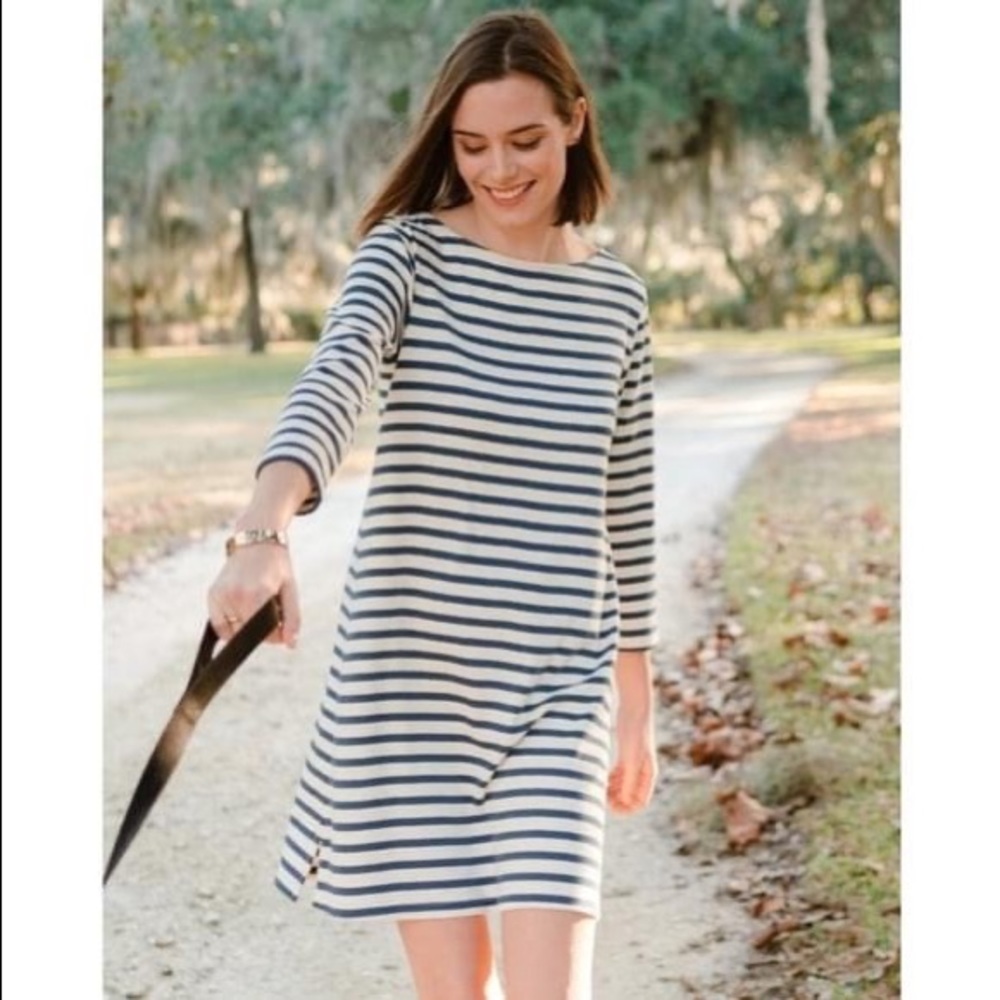 NWOT LAKE Breton Stripe Dress